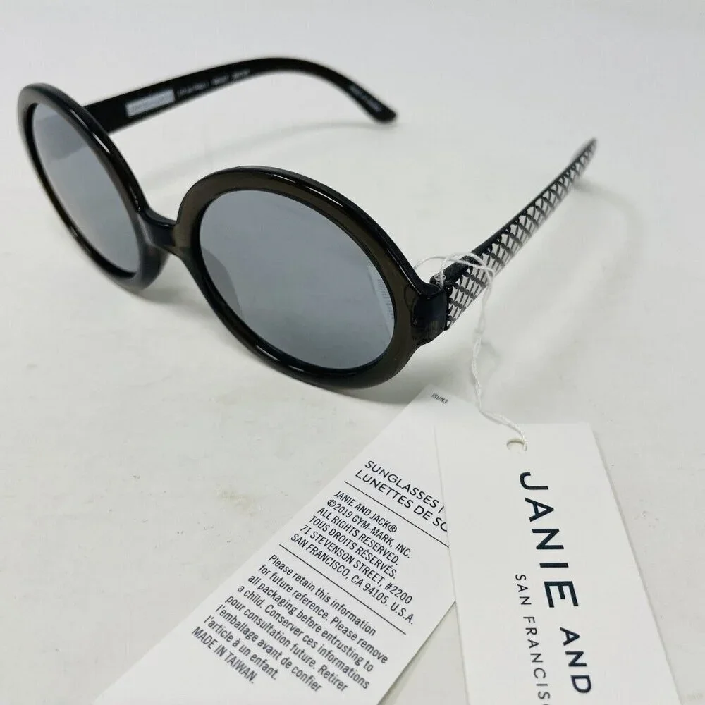 Janie and Jack Toddler Girls‎ Size 2-4 Years Round Sunglasses with Diamond Print